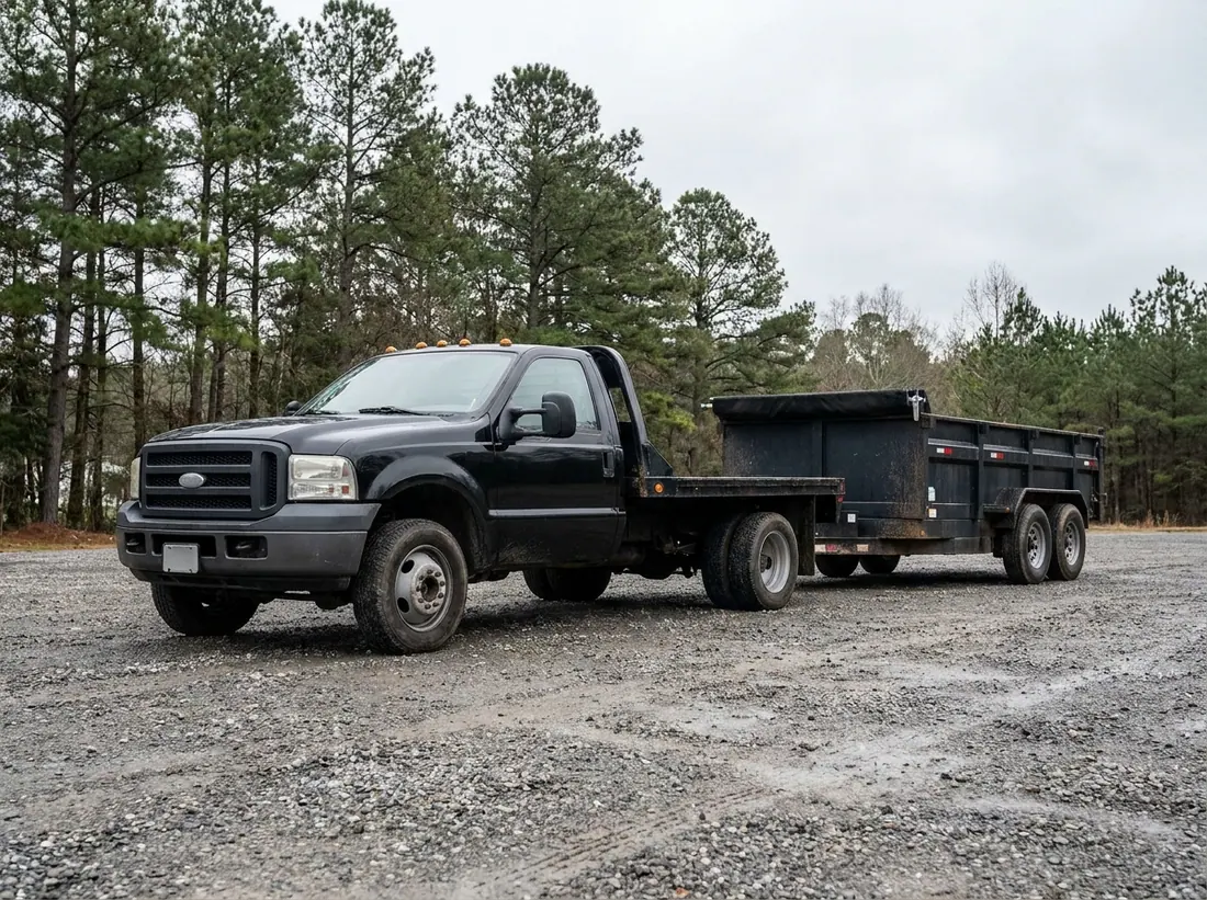 East Metro Trucking owner-operator with the flatbed in Covington, GA