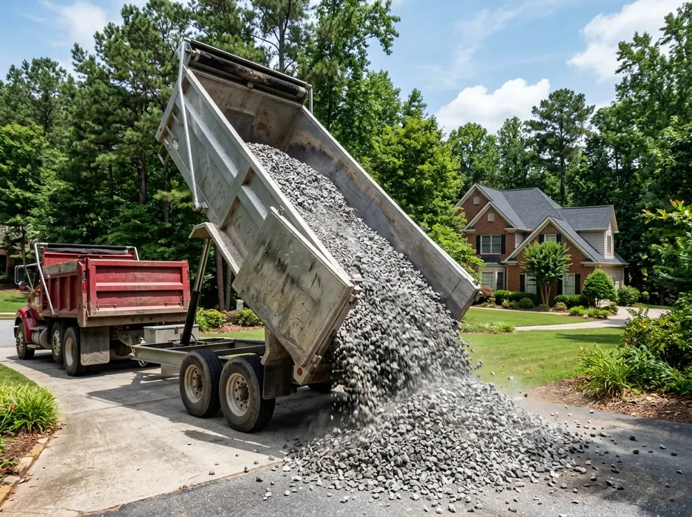 Gravel & Material Delivery, Dumped where you need it