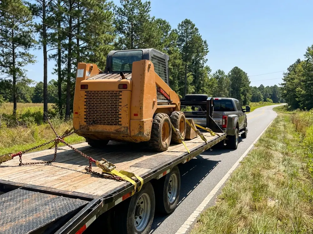 Flatbed Equipment Hauling, Secured & transported