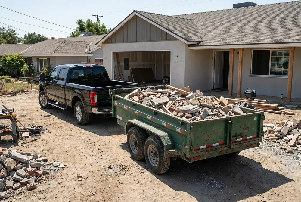 Construction & Demo Debris Removal by East Metro Trucking in Covington, GA