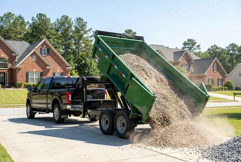 Gravel, Dirt & Material Delivery by East Metro Trucking in Covington, GA
